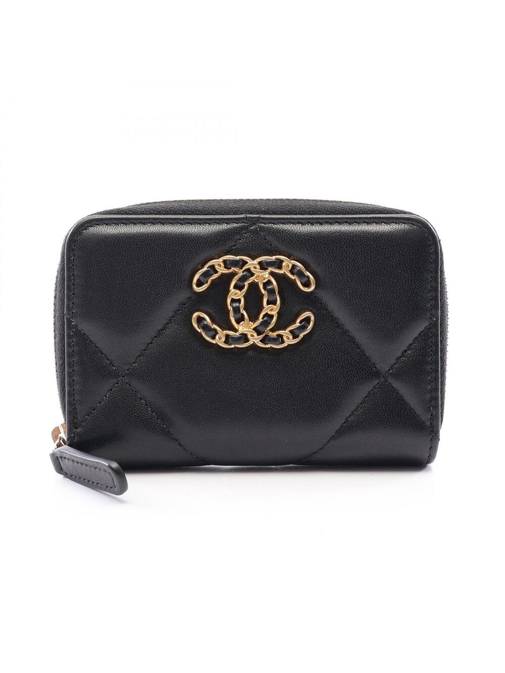 Chanel 19 Zip Coin Purse Wallet #345910C95B